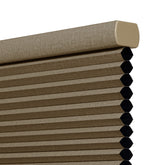 Boolegon New Update 1.5" Linen Cellular Shade Natural Honeycomb Window Blind Room Darking Thermal Insulated Shade Color Matching Cordless Shades for Office Home, Custom Size